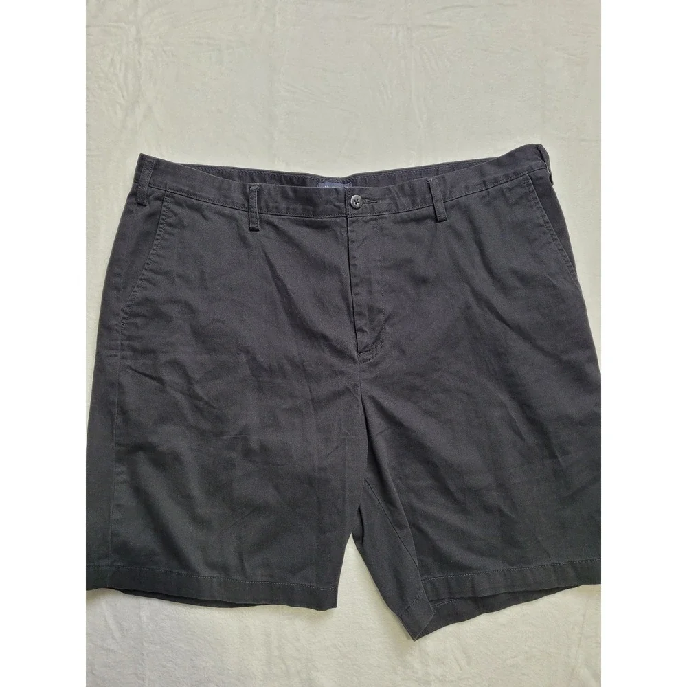 Nautica The Deck Short Mens 42 black Classic Fit Cotton Chino